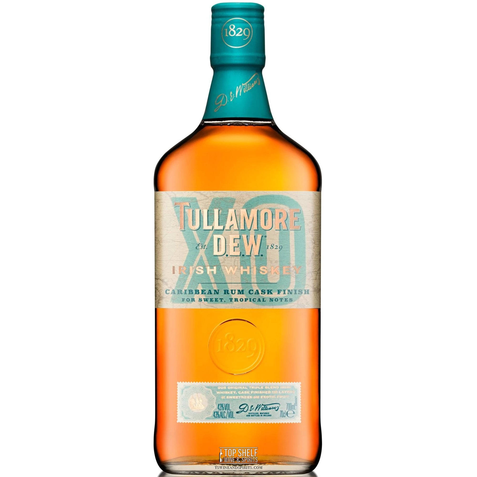 Tullamore Dew Irish Whiskey, Caribbean Rum Cask Finish - 750 ml