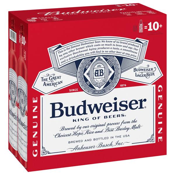 Budweiser Beer, Lager - 8 pack, 16 fl oz bottles