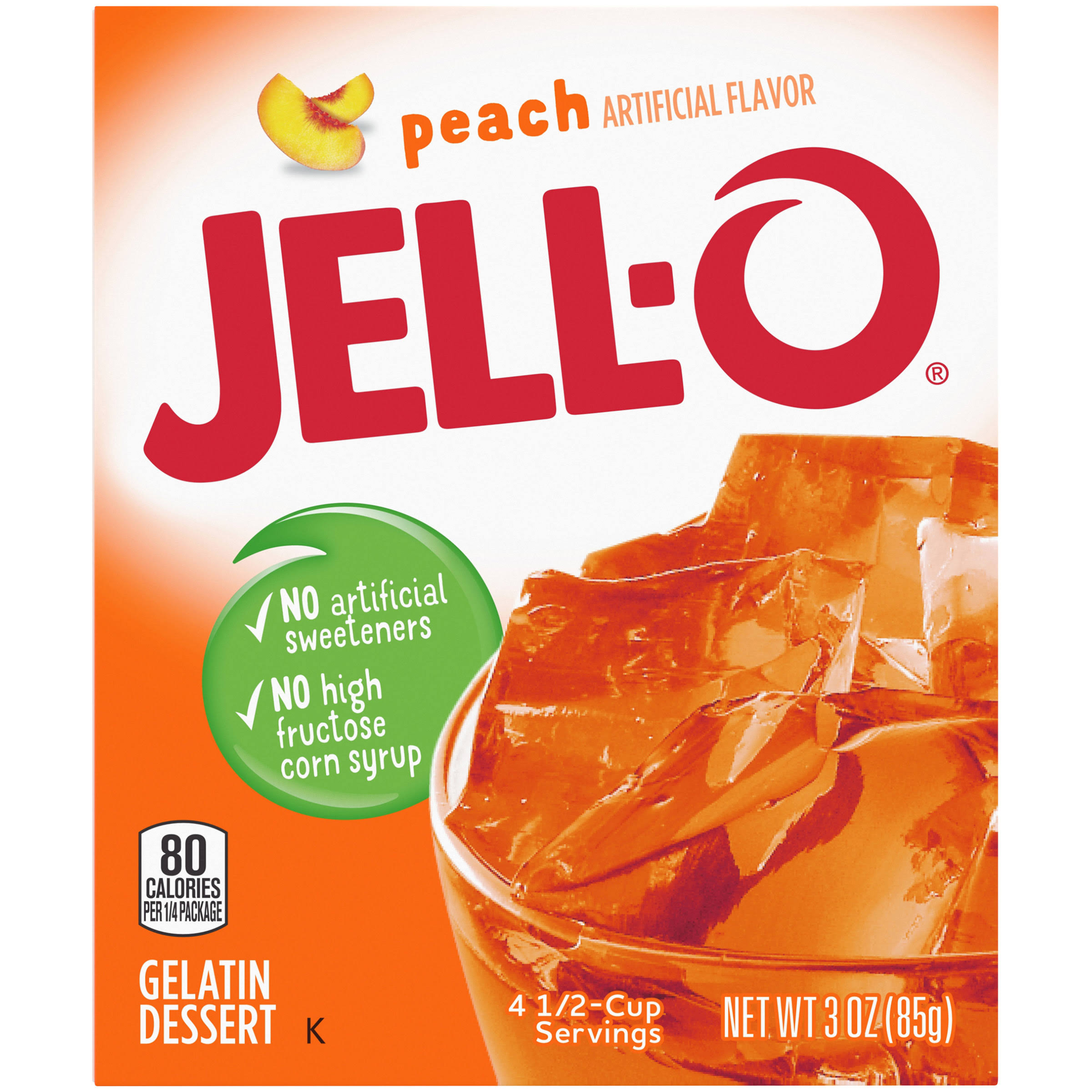 Jell-O Gelatin Dessert - Peach, 3oz