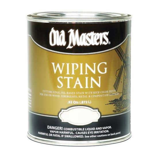 Old Masters 11304 Wiping Stain, Clear, 1 Qt Can