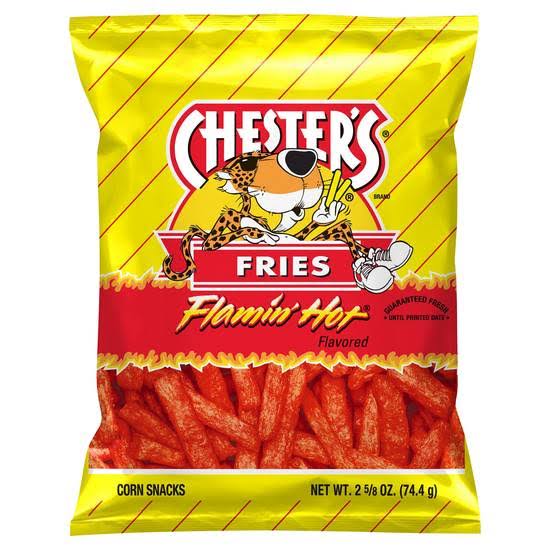 American Flamin Hot Cheester Fries Cheetos (77.9g 7 Pack) Famous Spicy Cheesy Chili Corn Crisps Snacks Classic Popular Fun Bag Bulk Deal Fancy