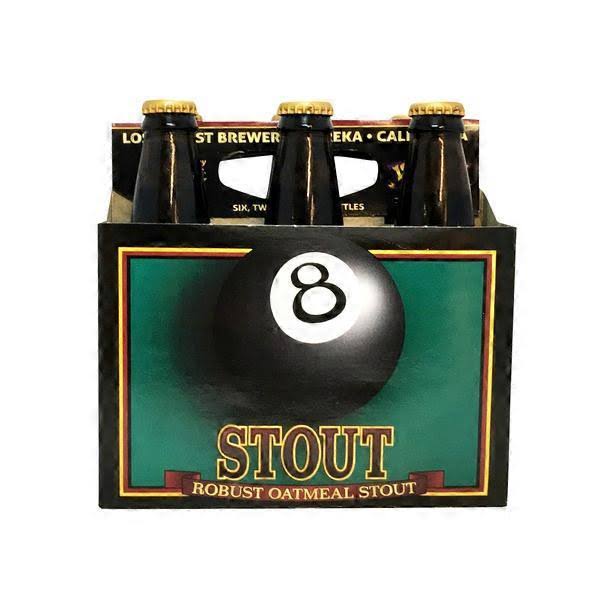 Lost Coast Brewery Eight Ball Stout Beer - 355ml, 6pcs