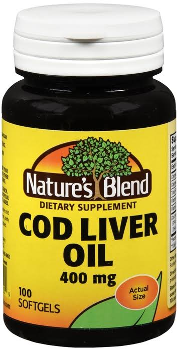 Nature’s Blend Cod Liver Oil Dietary Supplement - 100ct
