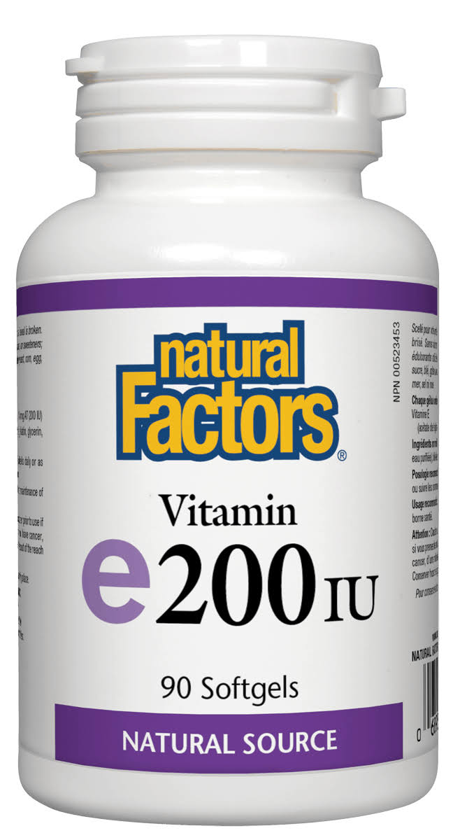 Natural Factors 200 IU Vitamin E Softgels