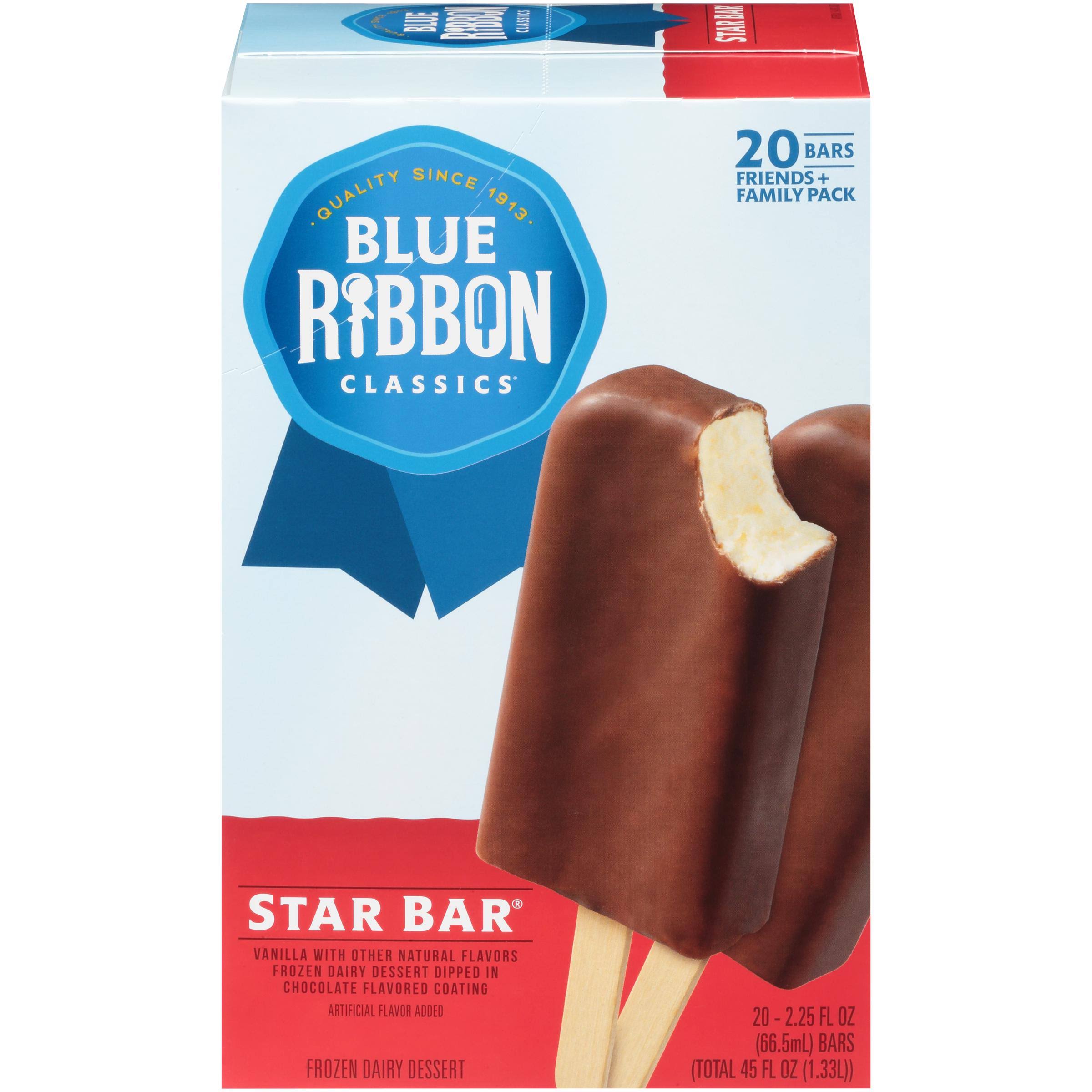 Blue Ribbon Classics Star Ice Cream Bar - 2.25oz, 20ct