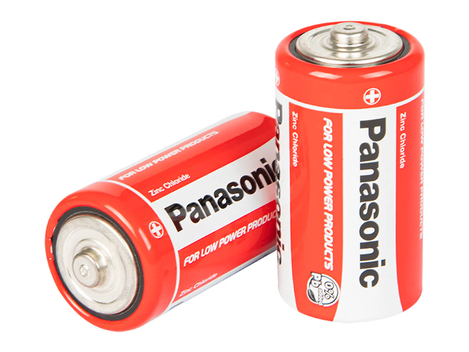Panasonic C Zinc Carbon Batteries - 1.5V, 2pk