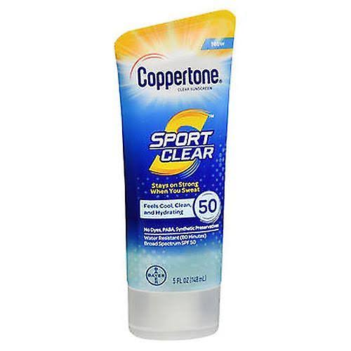 Coppertone Sport Clear Sunscreen SPF 50, 5 Oz (Pack of 1)