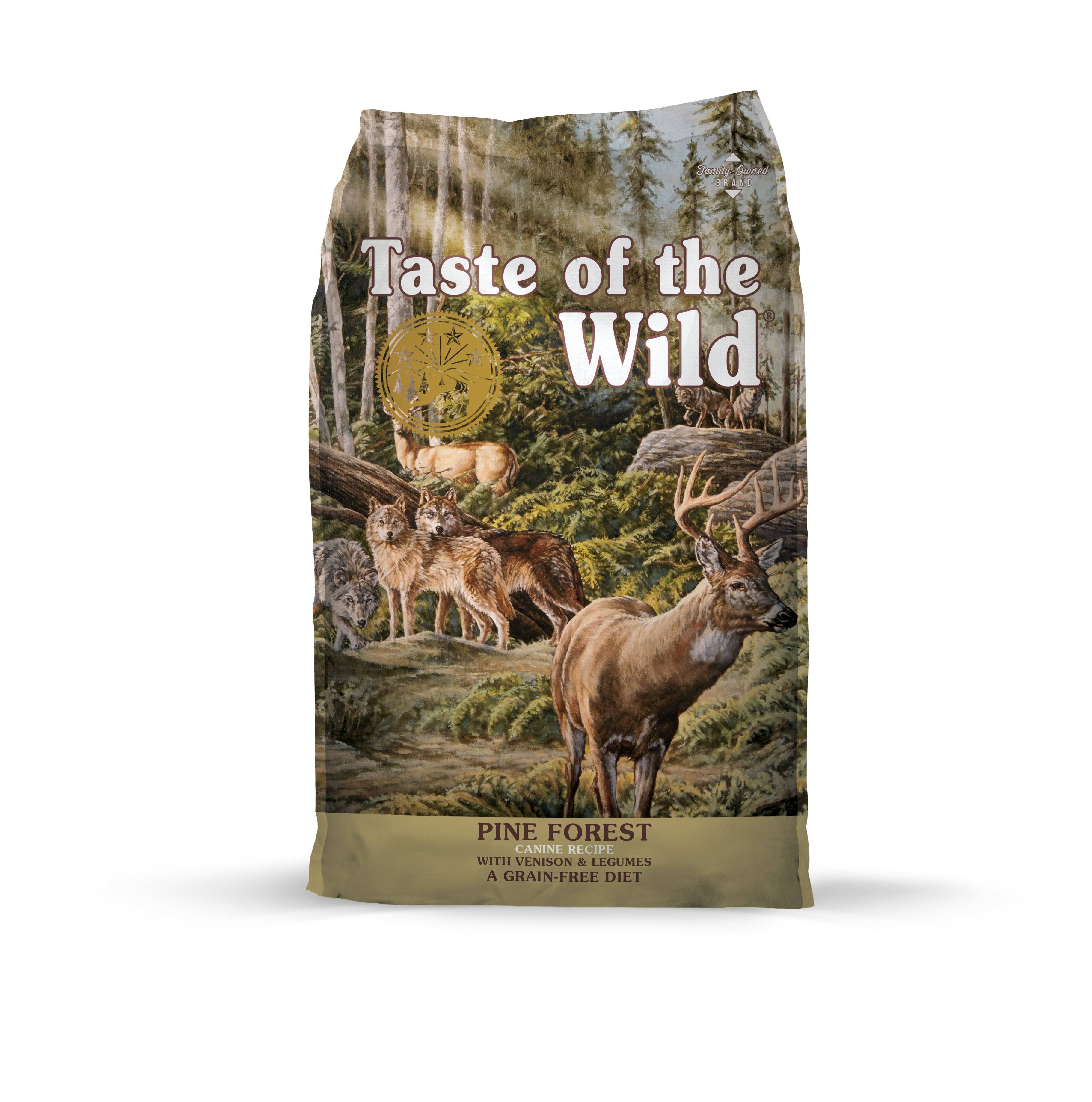 Taste of the Wild Dog Food - Pine Forest Canine Formula with Venison and Legunies