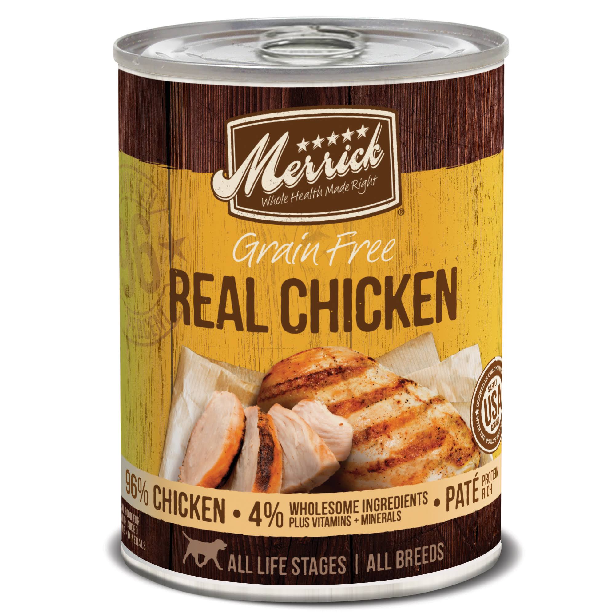 Merrick Grain Free Real Chicken 12.7oz Canned Dog Food