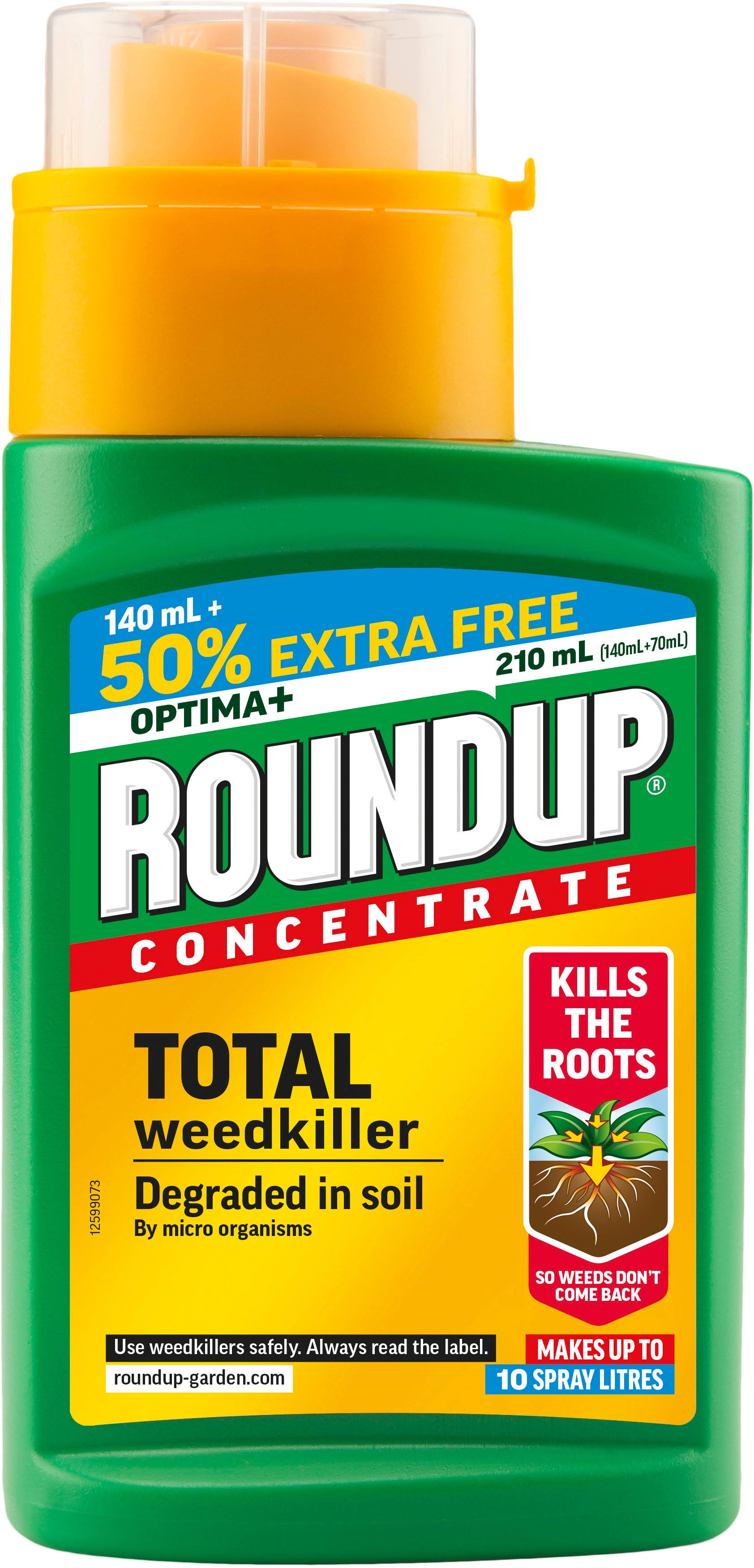 Roundup Optima+ Weedkiller Concentrate 140ml