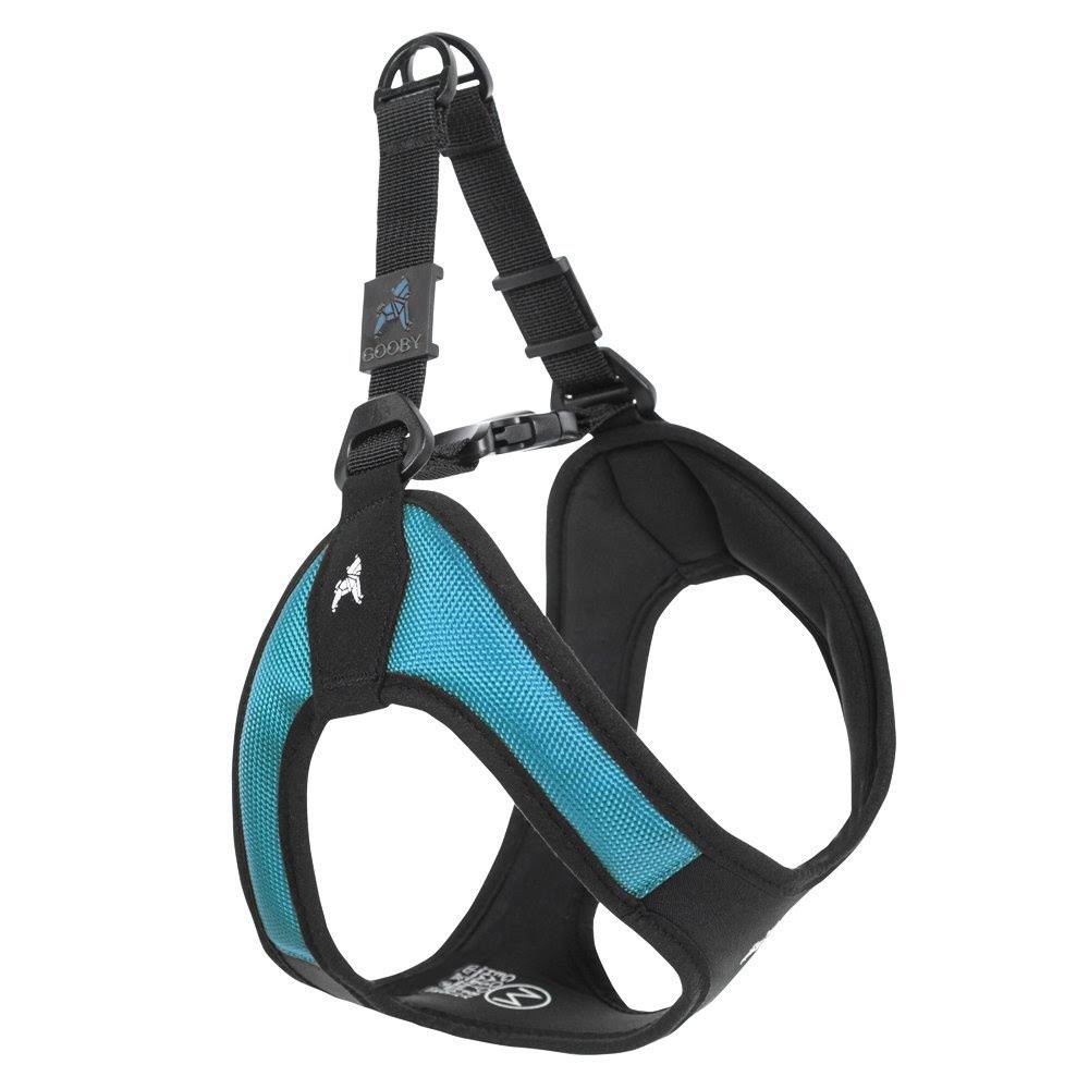 Gooby Escape Proof Easy Fit Dog Harness - Turquoise, Small