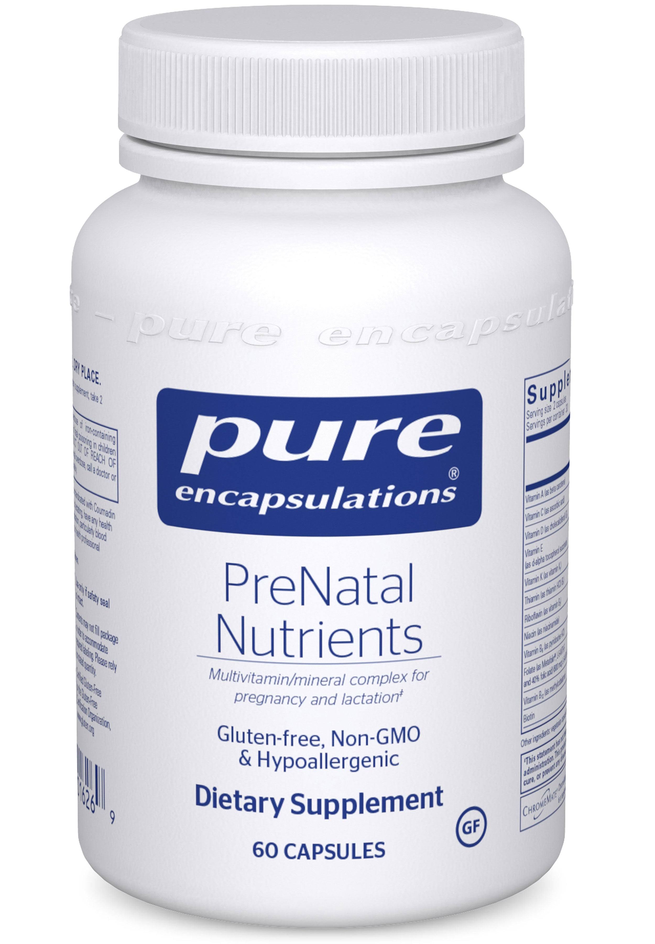Pure Encapsulations PreNatal Nutrients Supplement - 120 Capsules