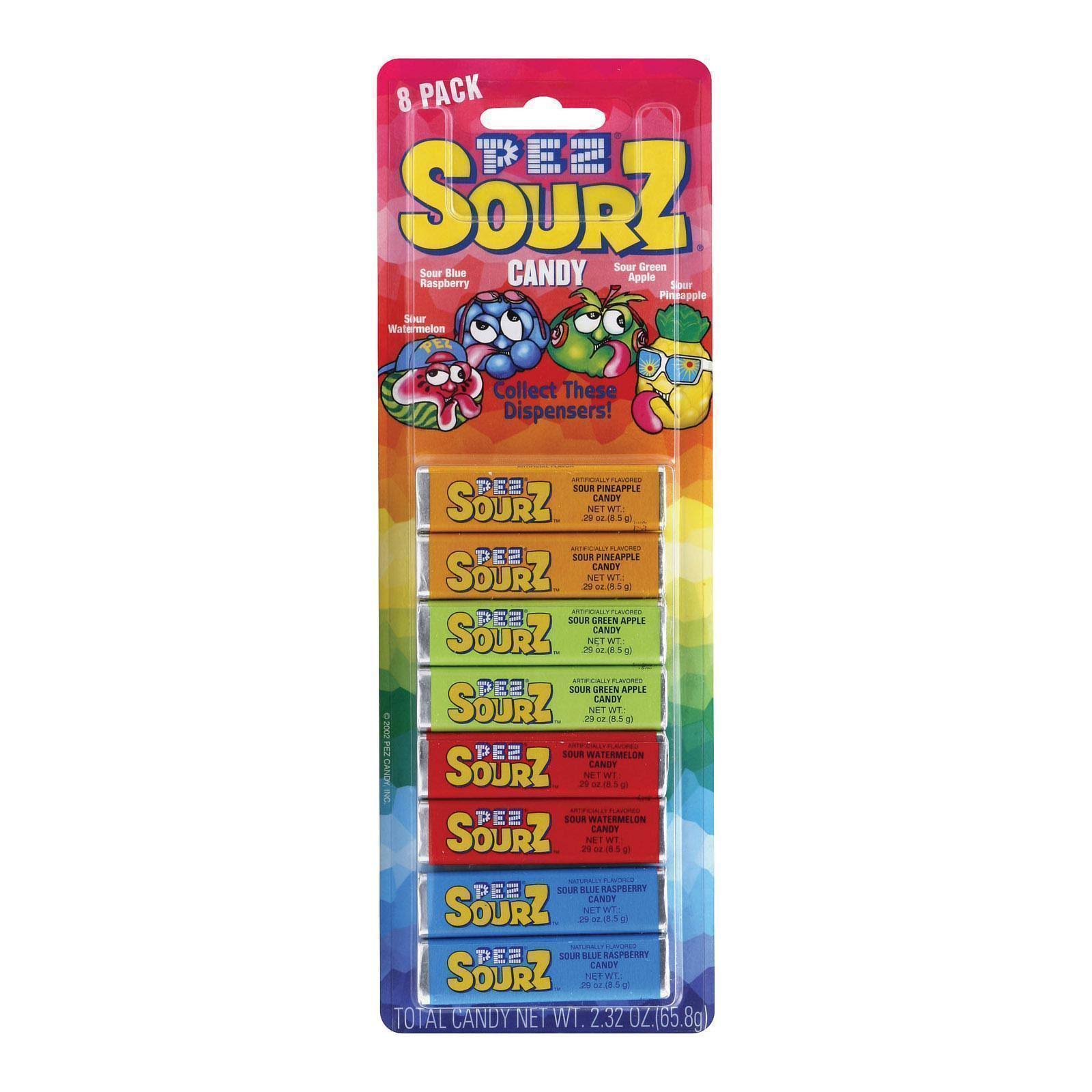 Pez Sourz Candy Refill - 8 pack