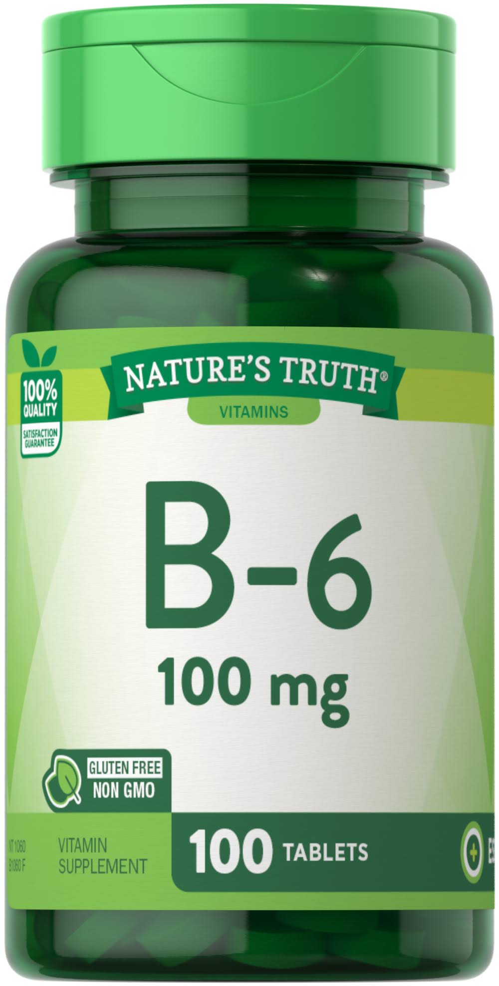 Nature's Truth Vitamin B-6, 100 mg, Tablets