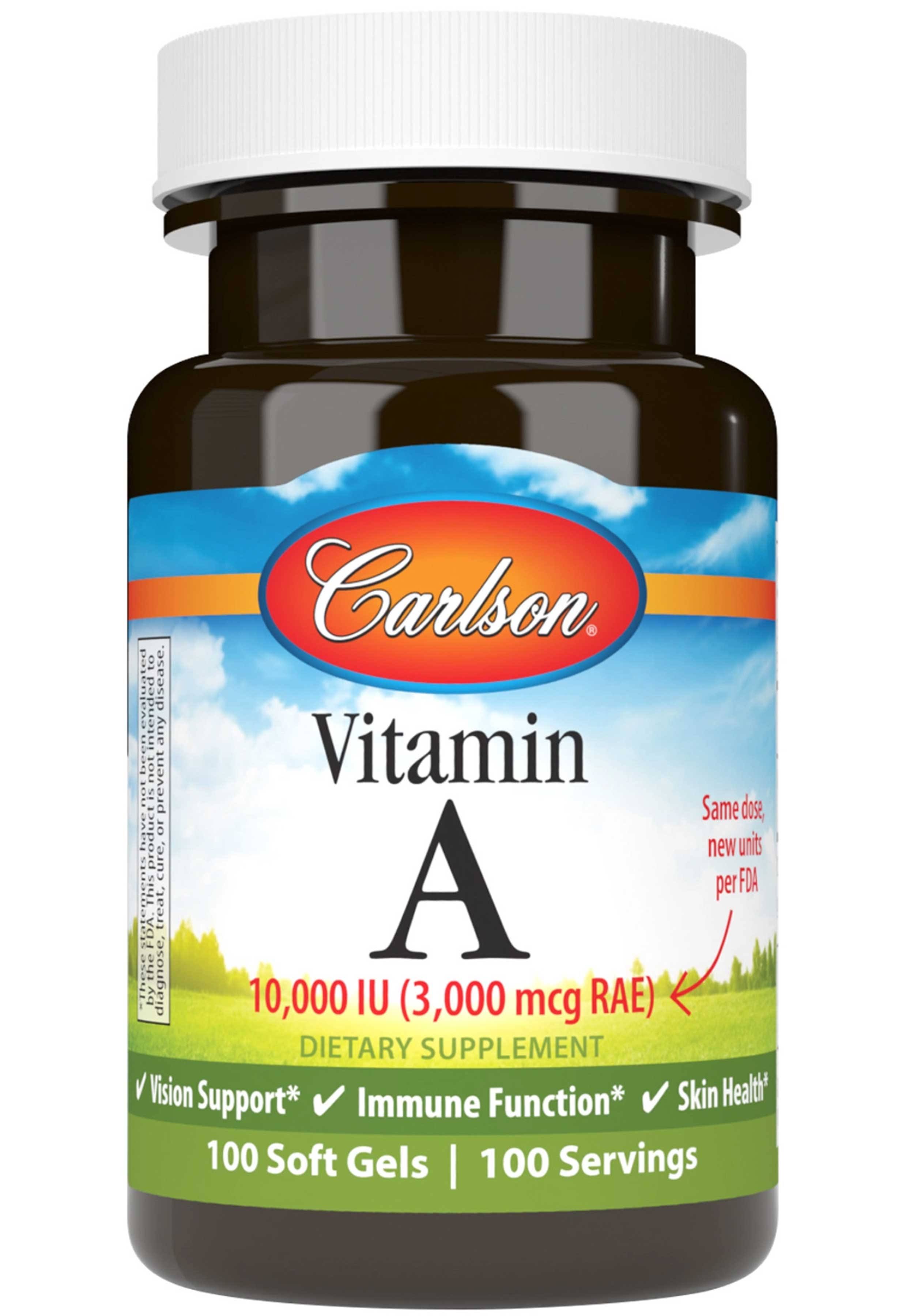 Carlson Laboratories Vitamin A - 100 Softgels