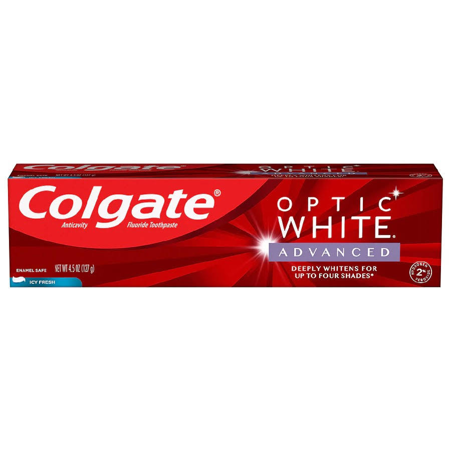 Colgate Optic White Advanced Teeth Whitening Toothpaste Icy Fresh
