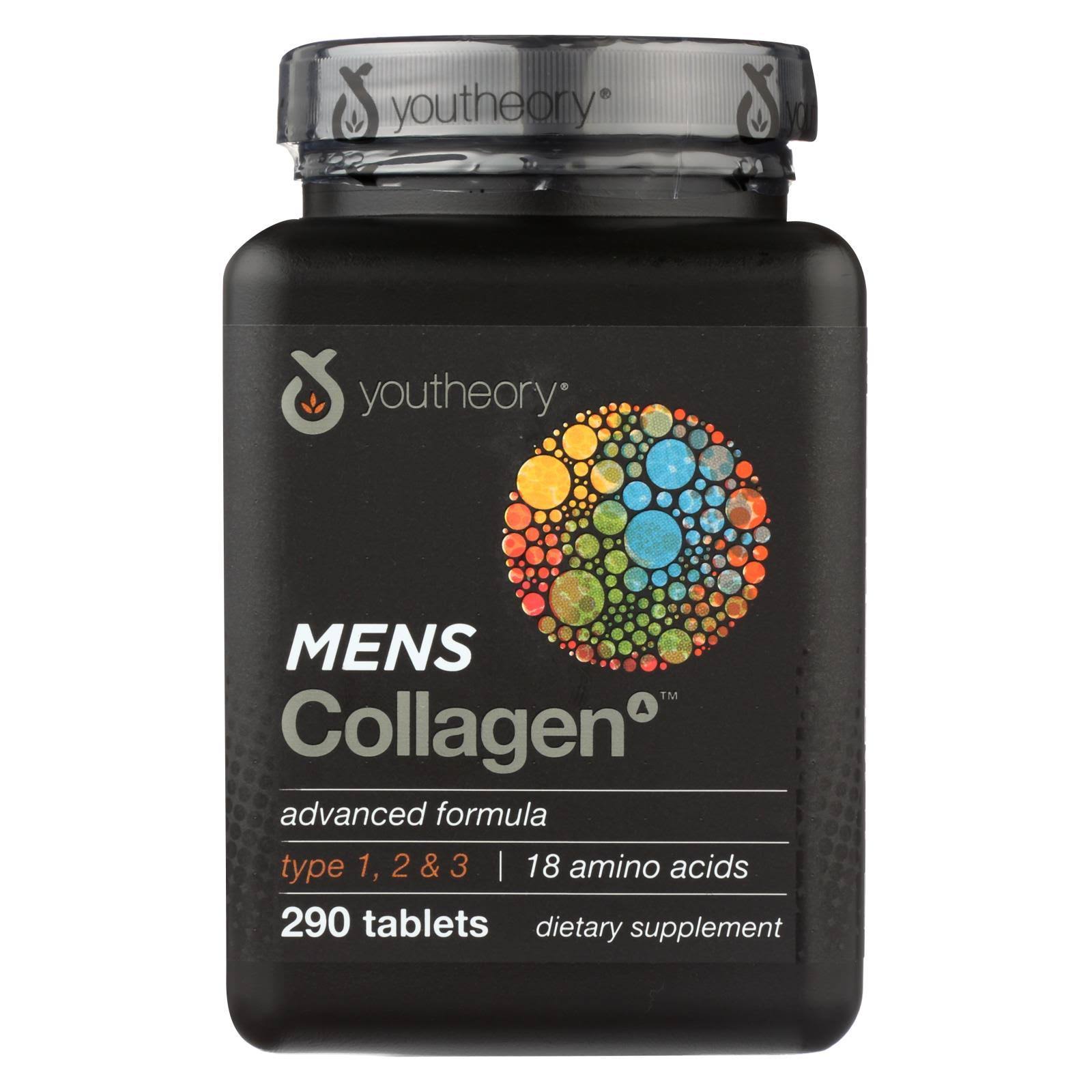 Youtheory Men's Collagen Advanced Formula Supplement - 290 Tablets