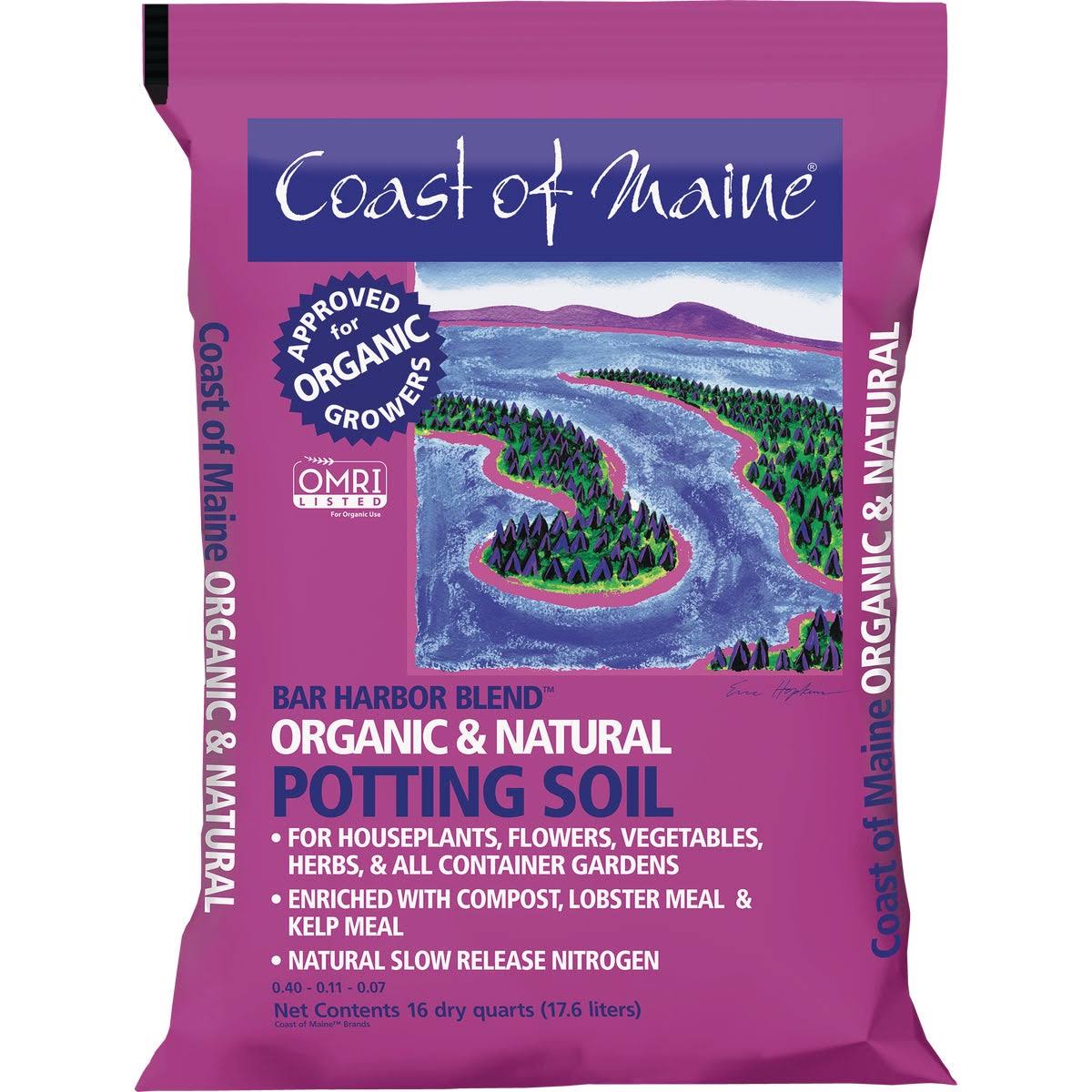 Coast Of Maine Premium Blend Potting Soil - 16qt