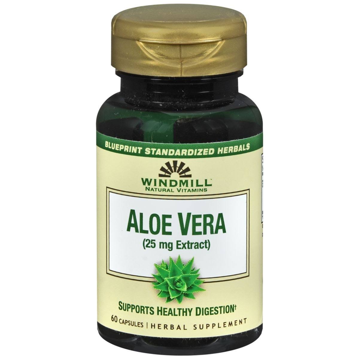 Windmill Natural Vitamins Aloe Vera (25mg Extract) 60 Capsules (Pack o