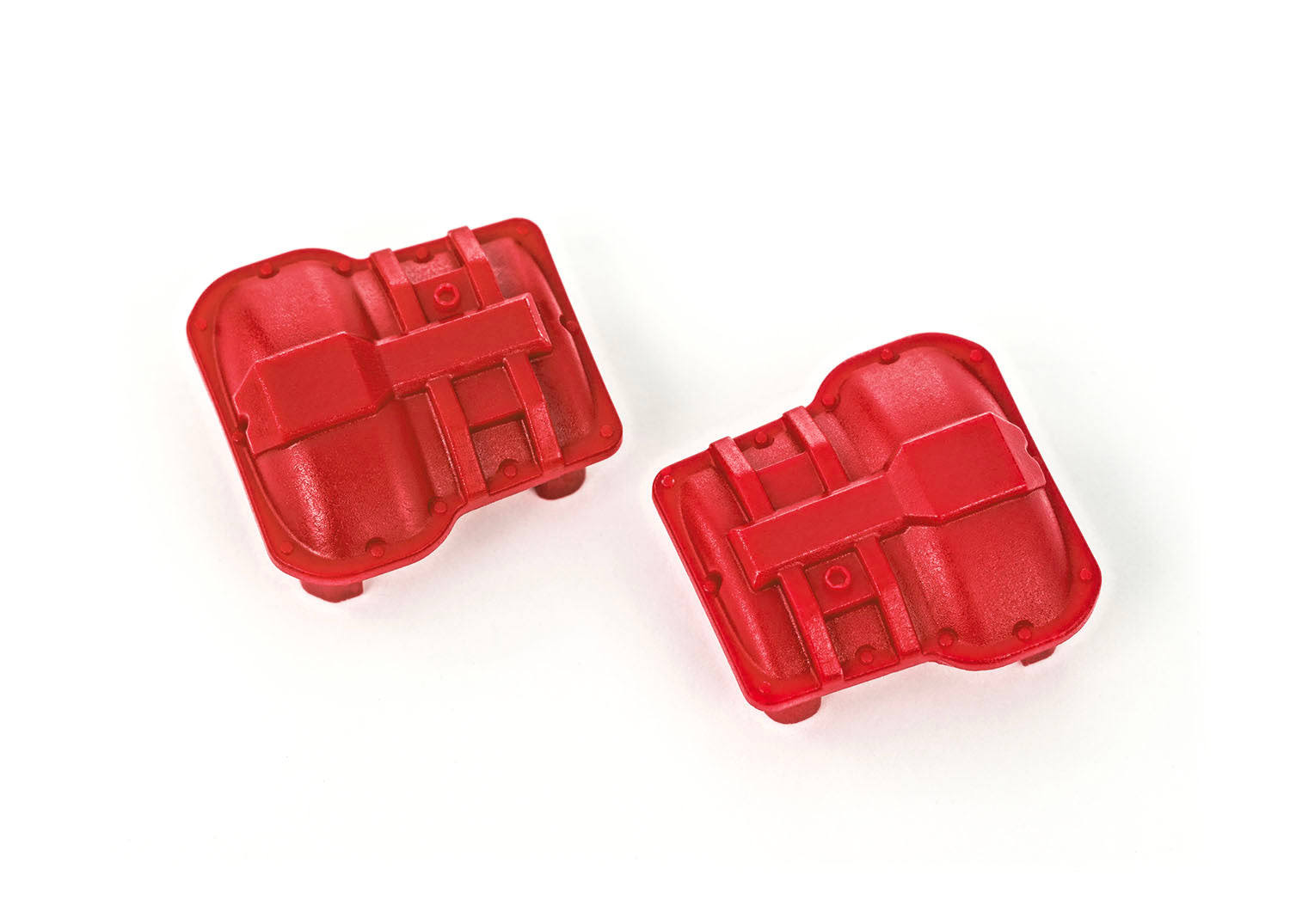 TRX9738-RED - Traxxas Differential Cover, Front or Rear (Red) (2)