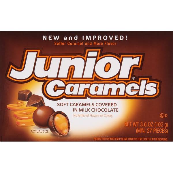 Junior Caramels, Theater Size - 4 oz box