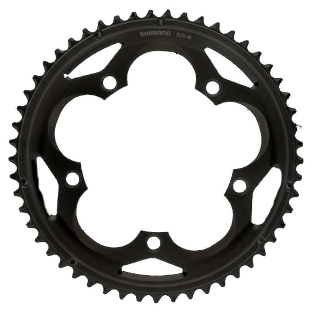 Shimano 105 5700 Chainring - Silver, 10 Speed, 130mm, 53t