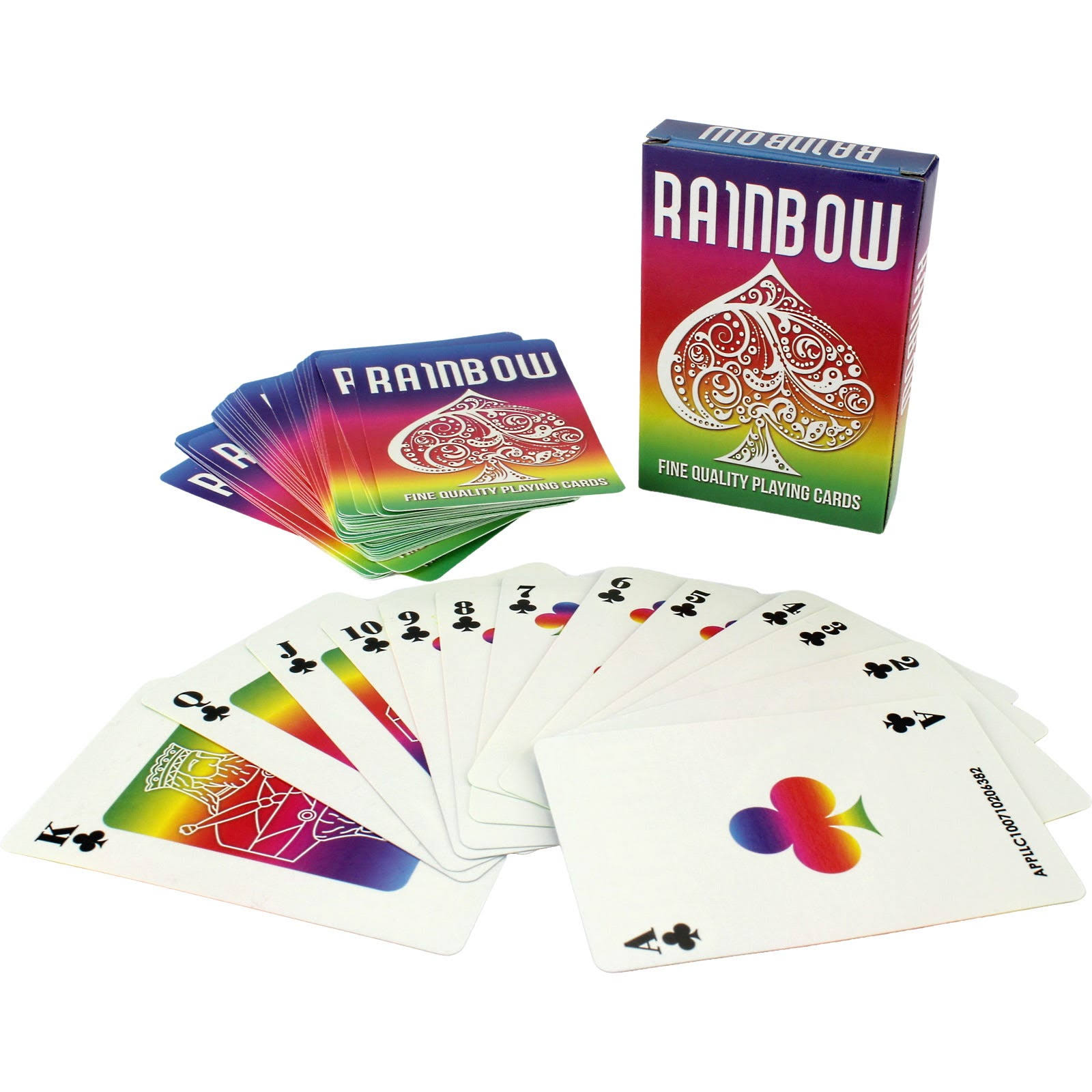 Rainbow Coloured Playing Cards (1 Deck)