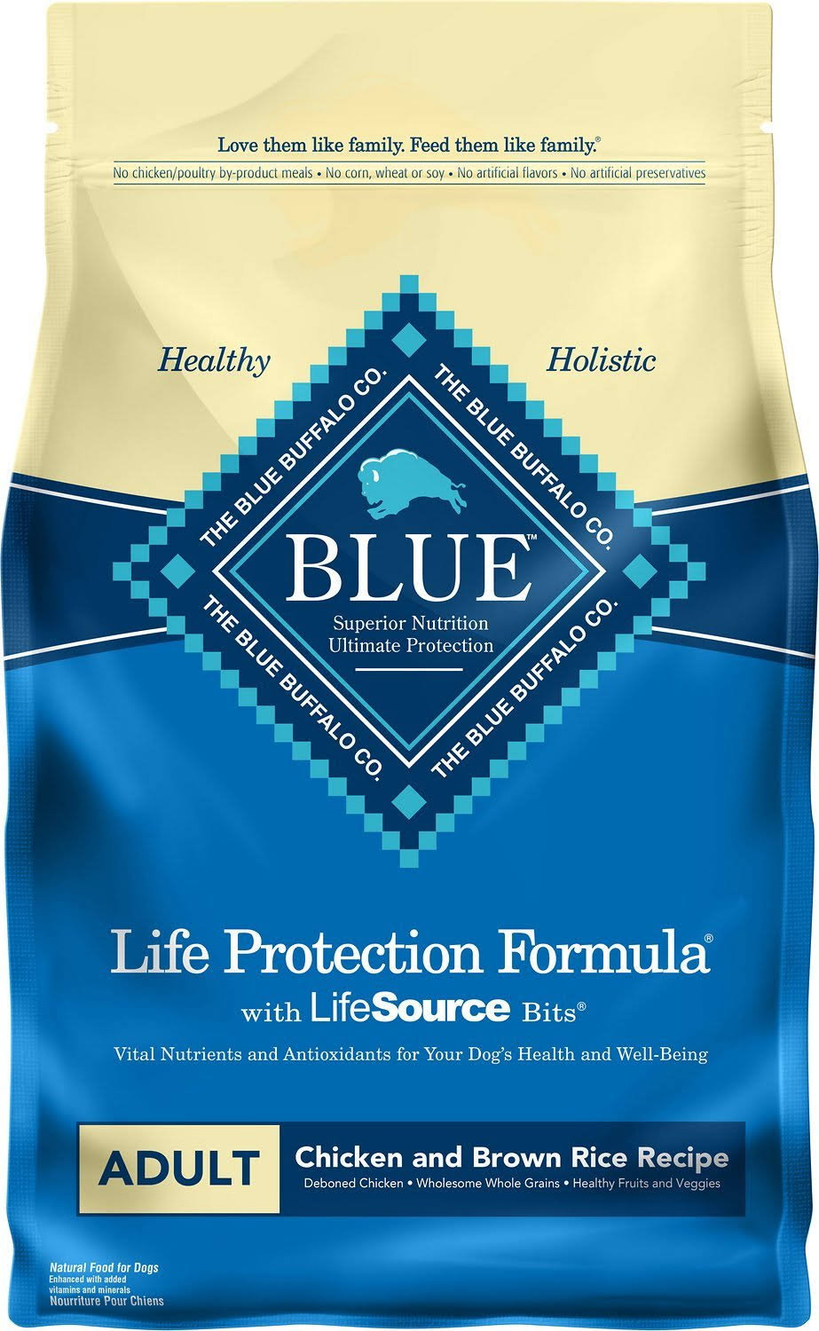 Blue Buffalo Life Protection Adult Dry Dog Food - Chicken & Brown Rice, 30 lb