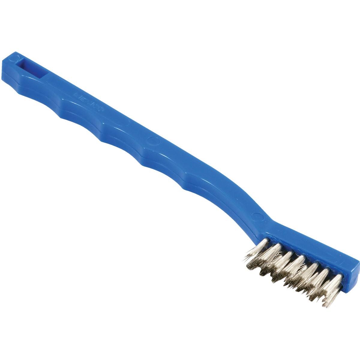Forney 70488 Wire Brush - Plastic Handle, 7-1/4"x.006"