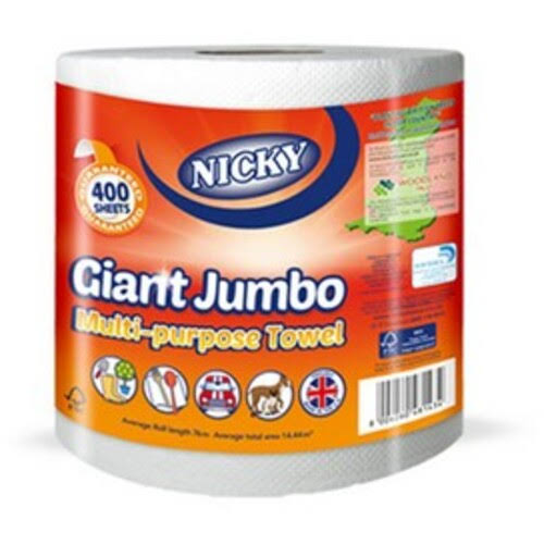 Nicky Giant Jumbo Multipurpose Towel - 500 Sheets