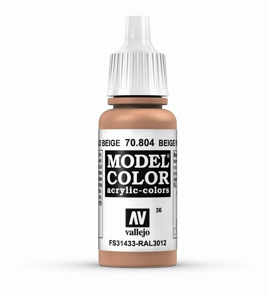 Vallejo Model Colors Acrylic Paint - 036 Beige Red
