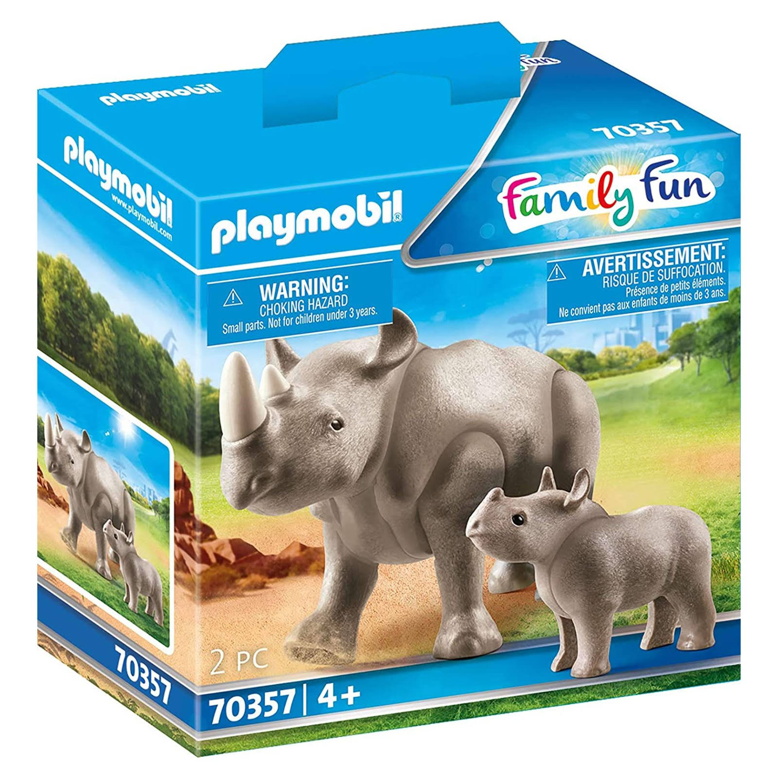 Playmobil 70357 - Rhino with Calf