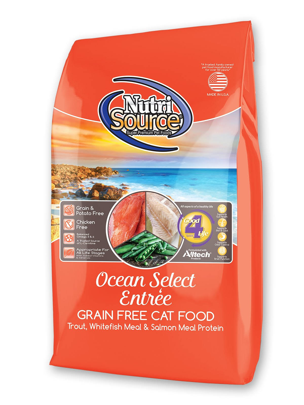 NutriSource Ocean Select Entree Grain Free Cat Food 2.2lb
