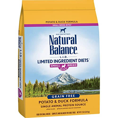 Natural Balance Small Breed Bites Limited Ingredient Diet Dog Food - Potato and Duck Formula, Dry, 12lb