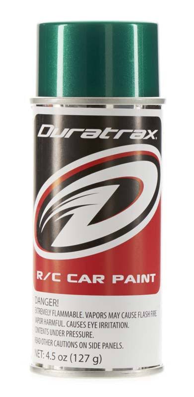 Duratrax Polycarb Paint Spray - Metallic Green, 4.5oz