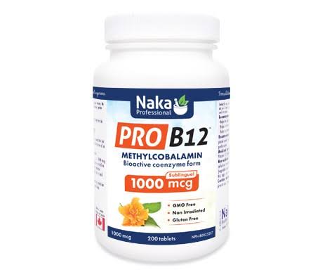 Naka PRO B12 1000mcg 200 Tablets