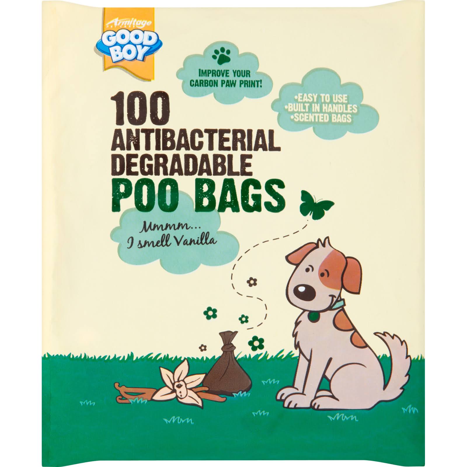 Good Boy Antibacterial Degradable Dog Poo Bags - 100pk