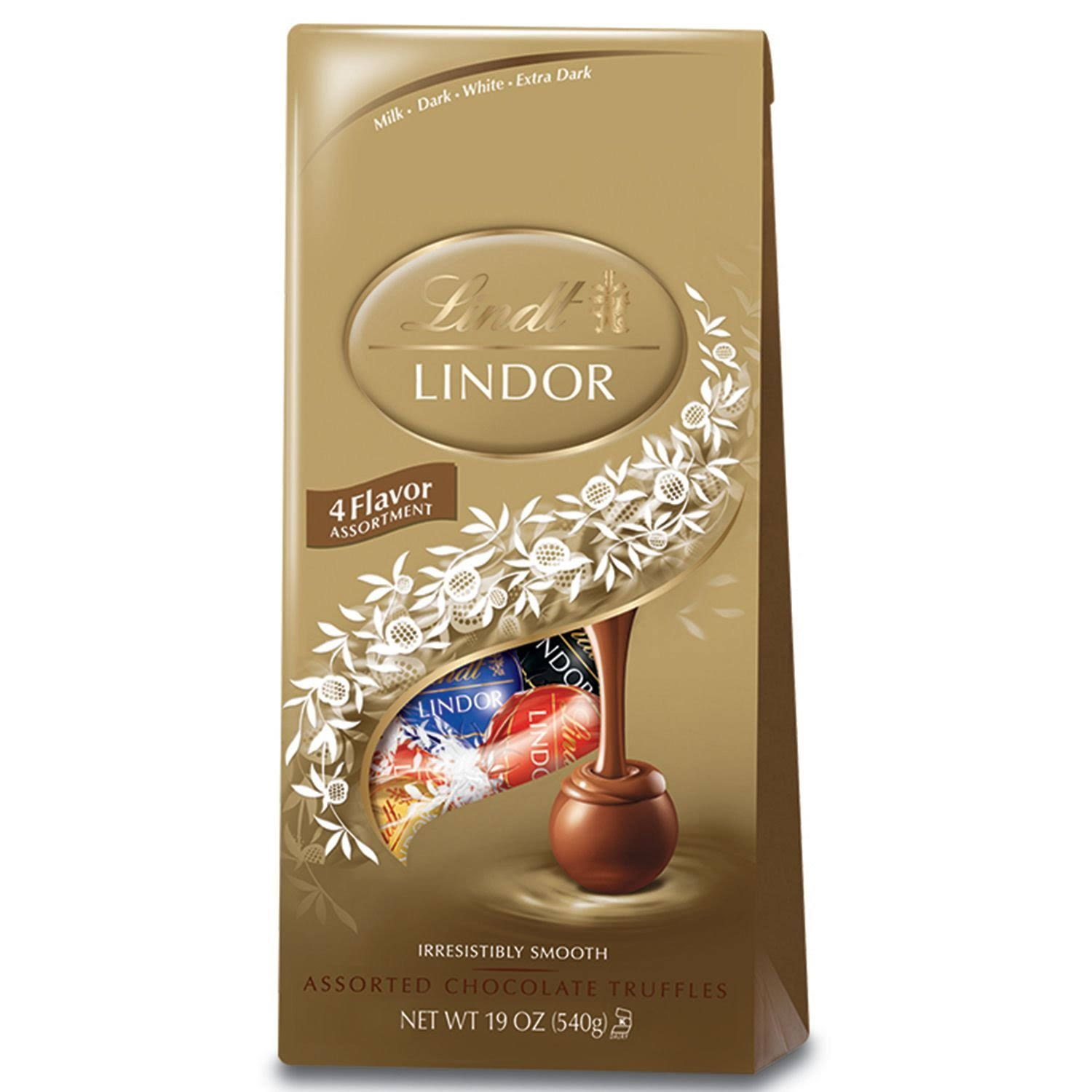 Lindt Chocolate Lindor Truffles, Milk Chocolate, 19 oz