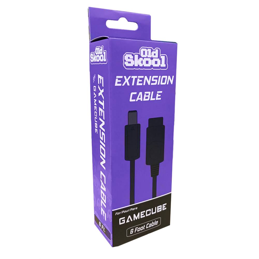 Old Skool Controller Extension Cable - 6 Foot - Nintendo Gamecube