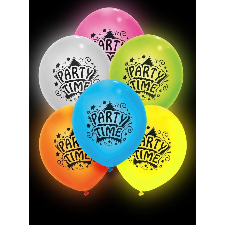 Unique 9" Party Time LED Light Up Balloons, Assorted 12ct | Michaels Kids