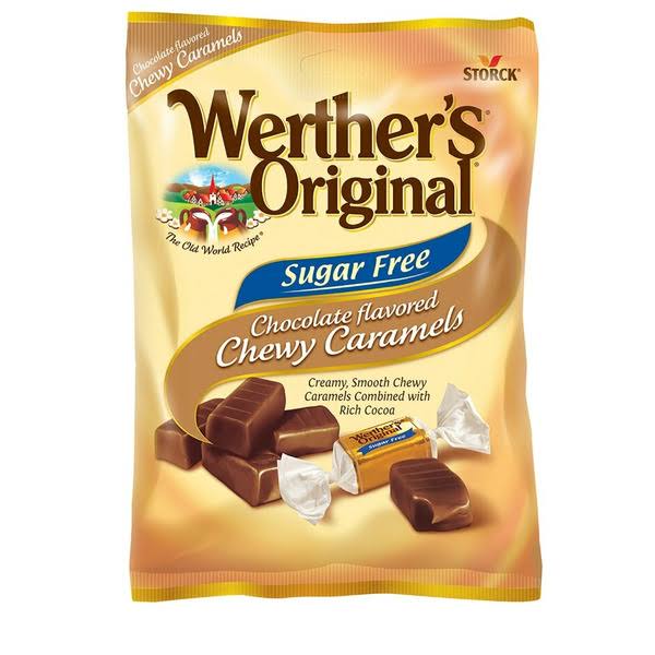 Case of Sugar-Free Werther's Original Chocolate Flavored Chewy Caramel