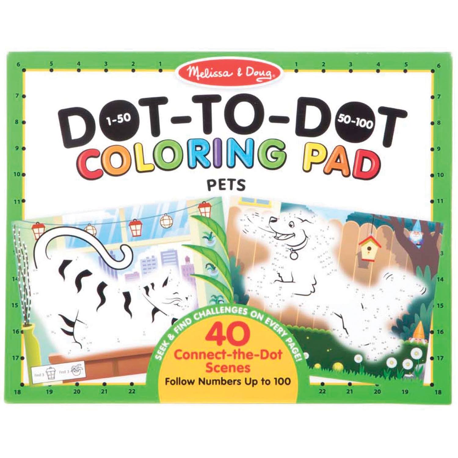 Melissa & Doug 123 Dot-to-Dot Coloring Pad