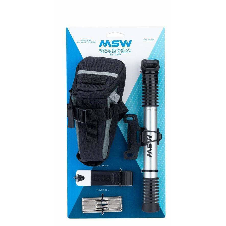MSW Ride and Repair Kit with Seatbag and AirLift Mini Pump