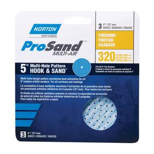 Norton Hook And Loop Sanding Discs - 320 Grit