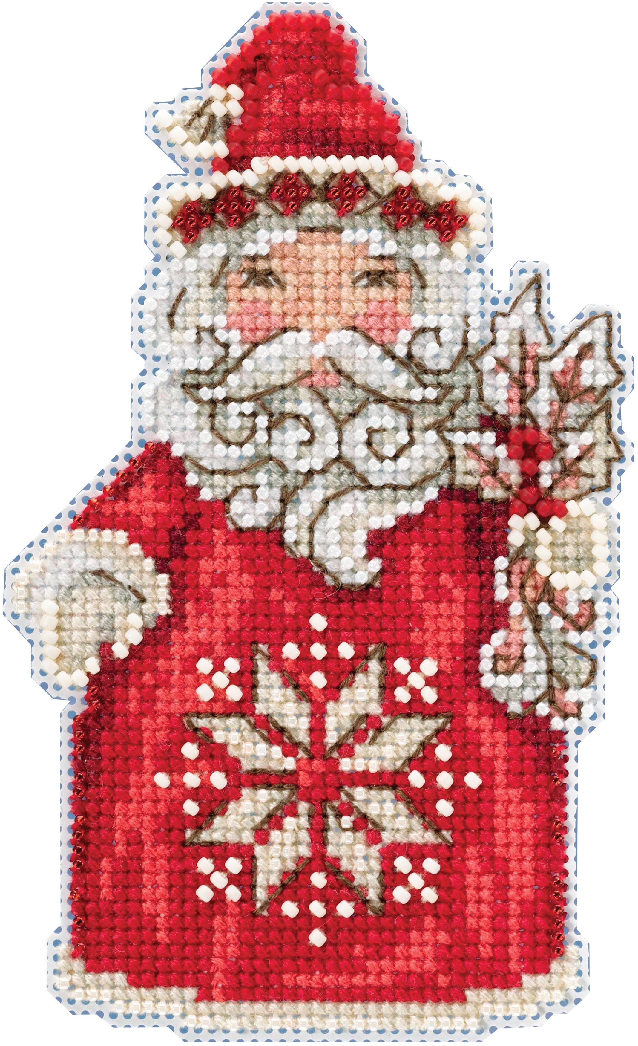 Nordic Santa Counted Cross Stitch Ornament Kit Mill Hill 2019 Jim Shore JS201911
