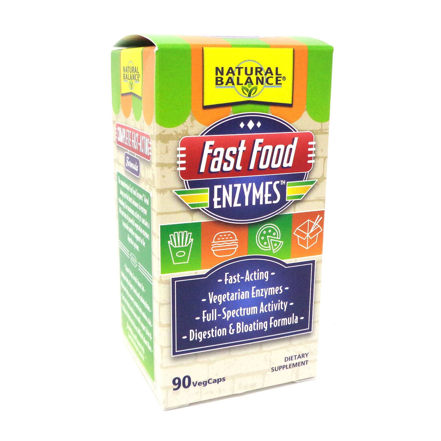 Natural Balance Fast Food Enzymes Veggie Caps - 90ct