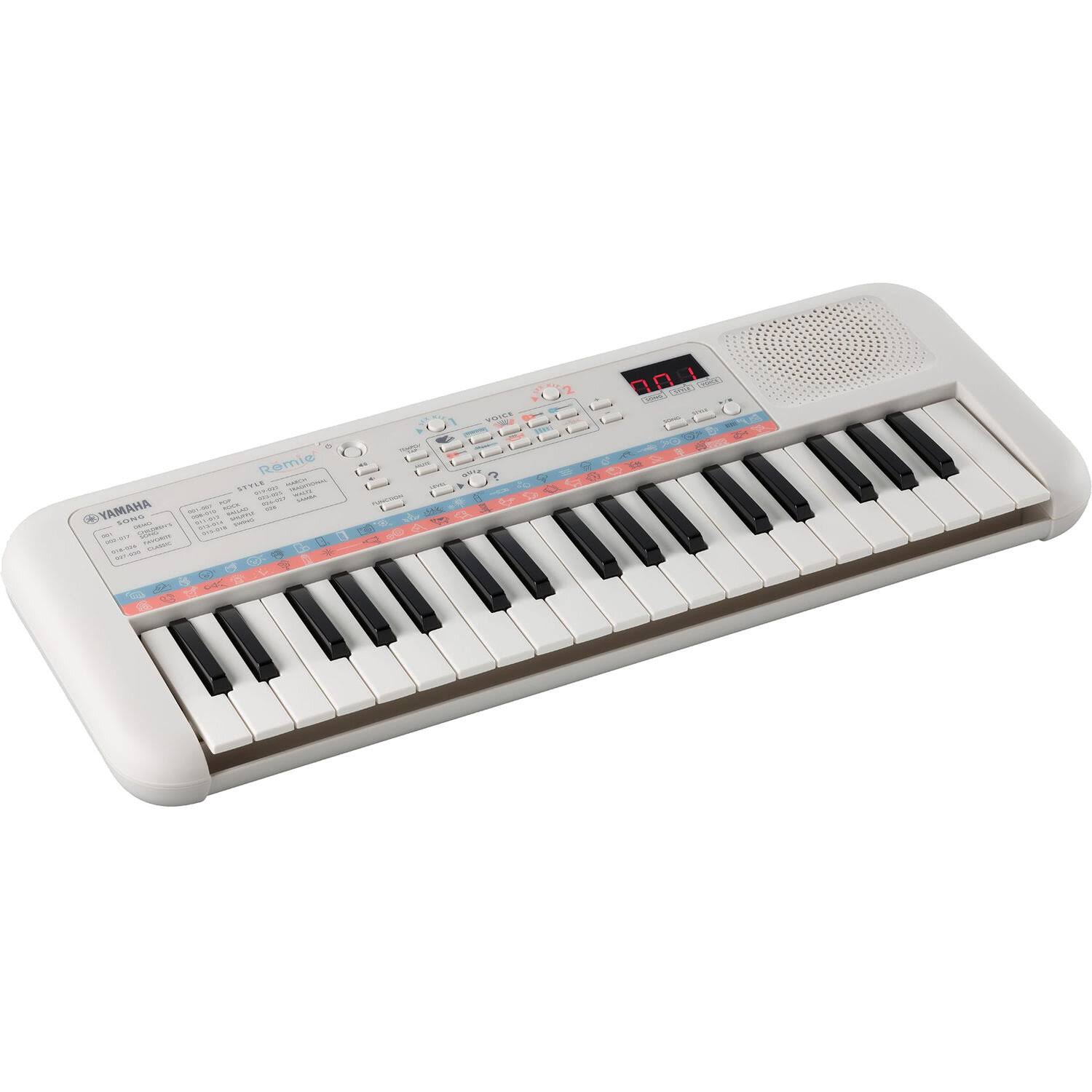Yamaha Remie Mini-Key Electronic Starter Keyboard (White)