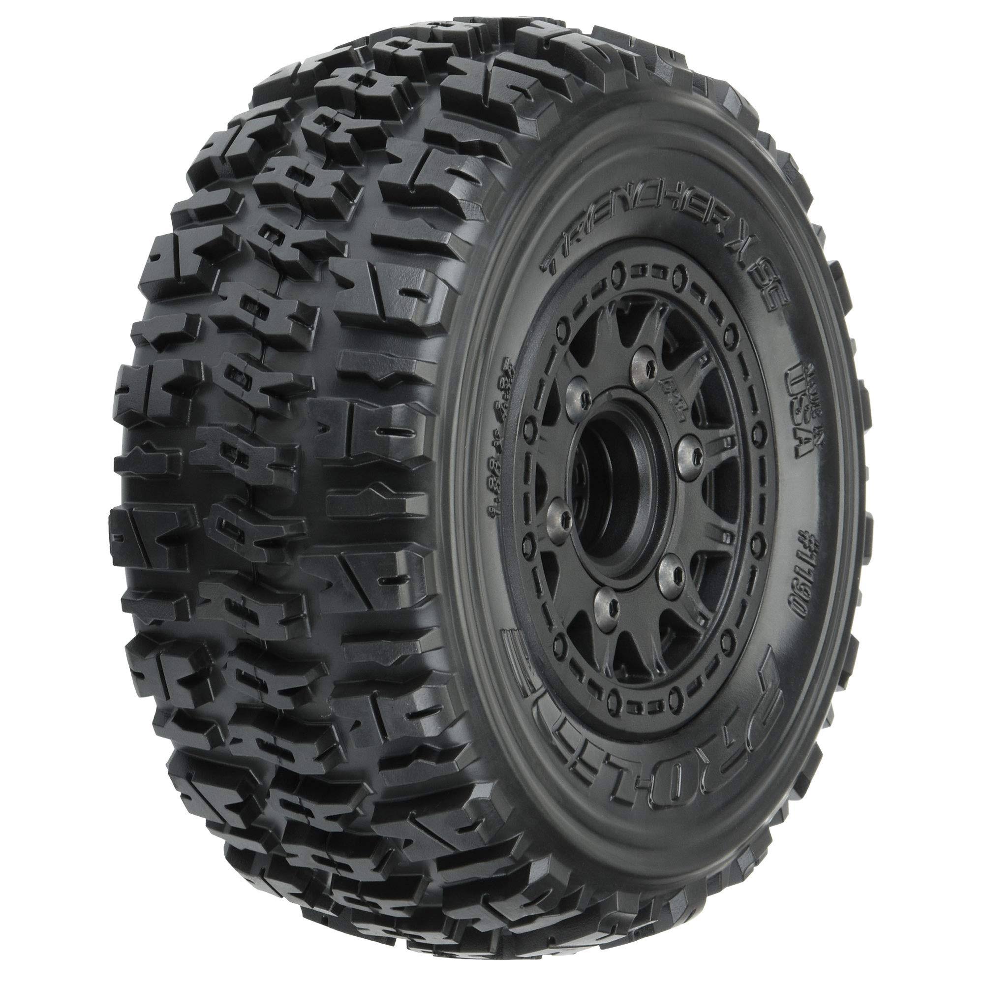 Proline Trencher x SC Tyres Mounted On RAID 6x30 Wheels, Slash 2wd/4wd, F/R, PR1190-10