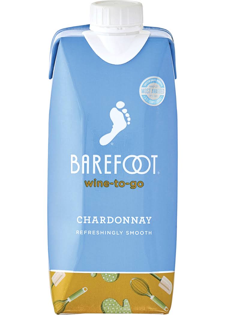 Barefoot Chardonnay, Wine-To-Go, California - 500 ml