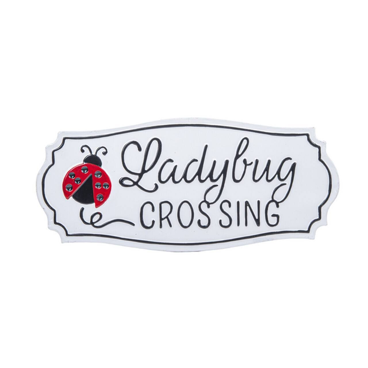 Ganz Ladybug Crossing Embossed Wall Decor